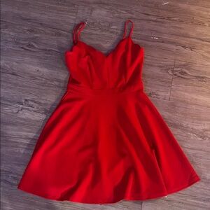 B Darlin Strapless Red Dress